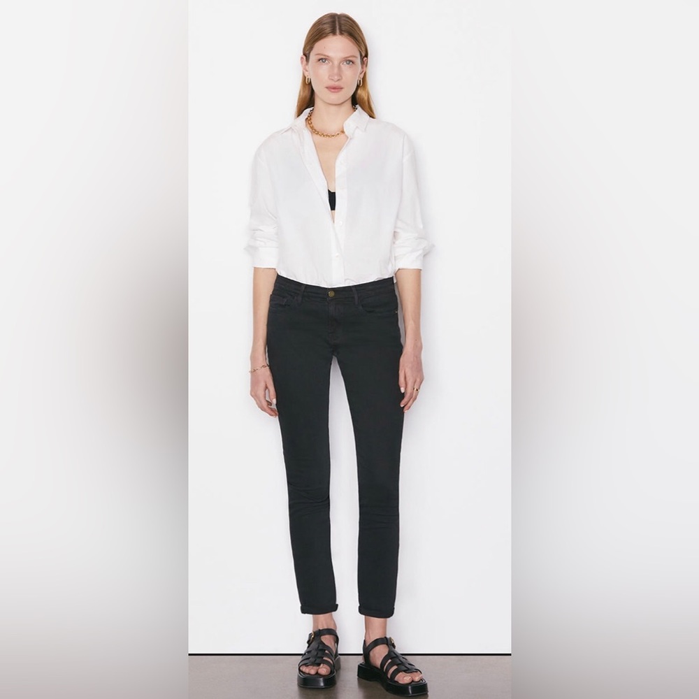 FRAME LE GARÇON in noir Jean.